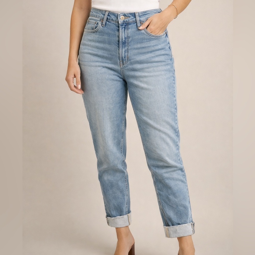 Old Navy Rockstar Super Skinny Jeans Size 10 Extra High Rise Light Wash Stretch